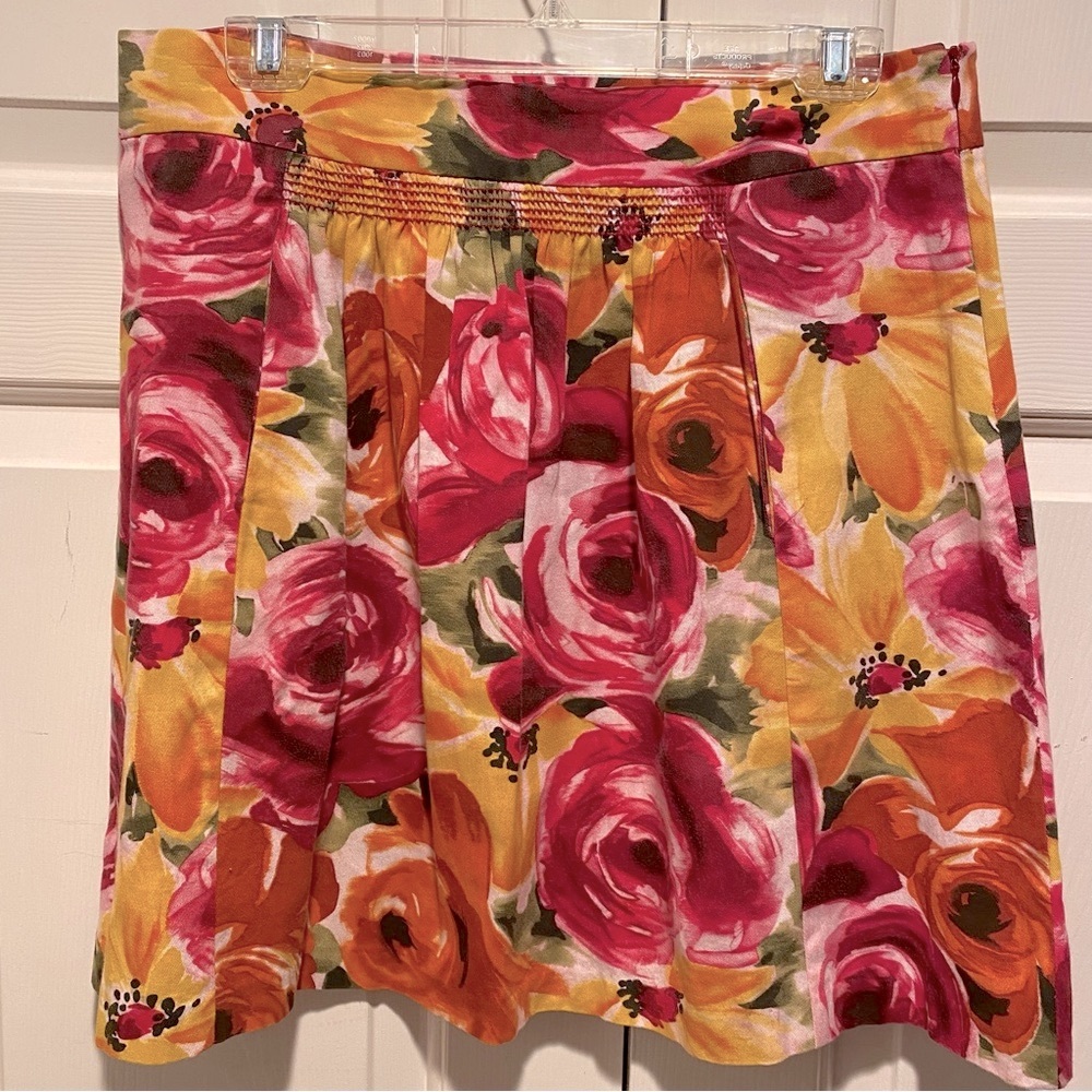 Odille Anthropologie Floral Skirt